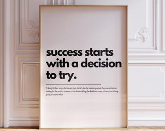 Motivationszitat Wandkunst, Affirmation Poster, Haus Büro Wandkunst, Poster für psychische Gesundheit, druckbare Wandkunst, aufbauendes Zitat