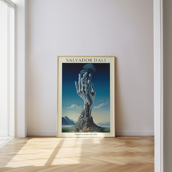 Salvador Dali, Reaching to Heaven, Salvador Dali Print, Surreal