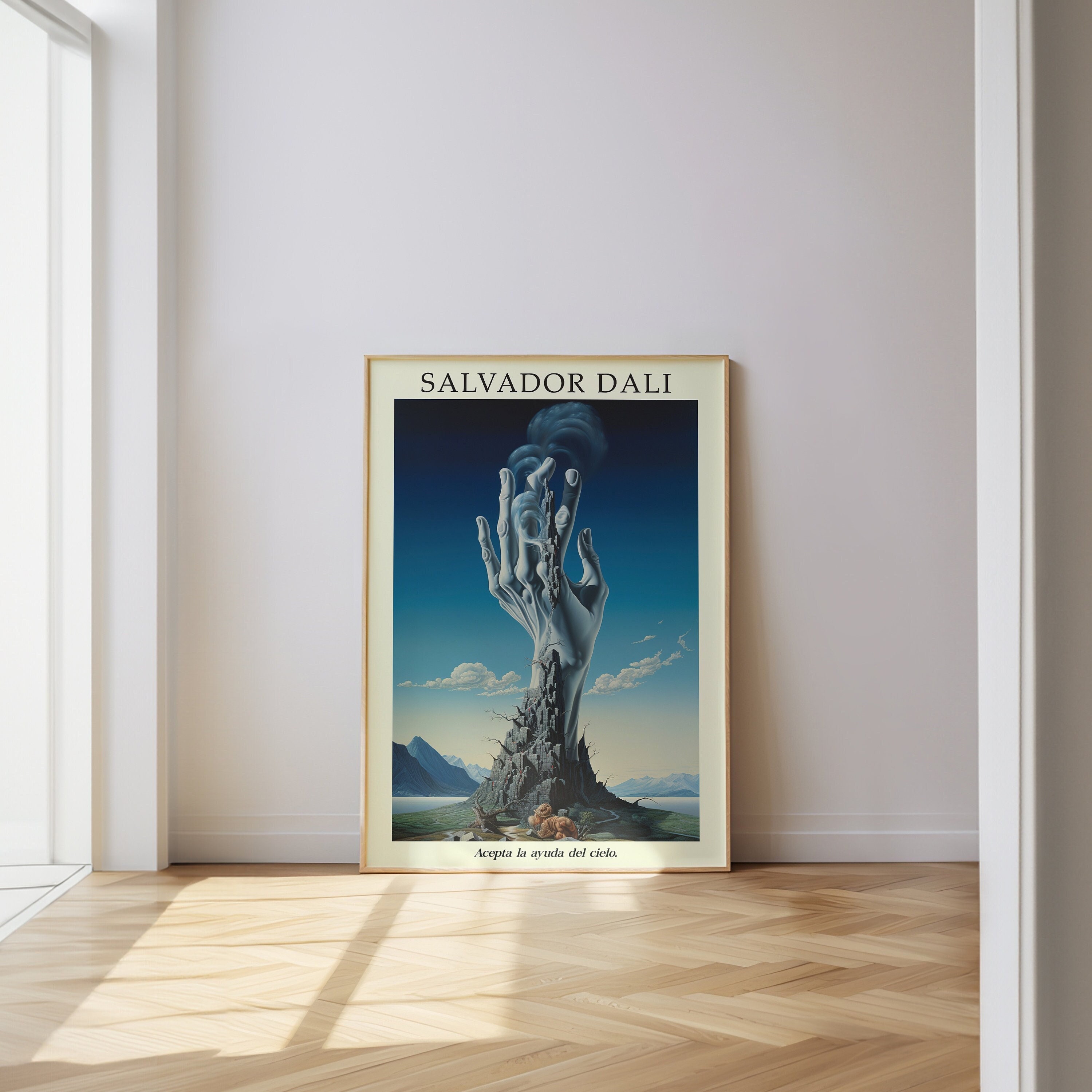 Salvador Dali, Reaching to Heaven, Salvador Dali Print, Surreal