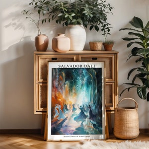 Salvador Dali Surreal Dance Poster, Surrealism Art
