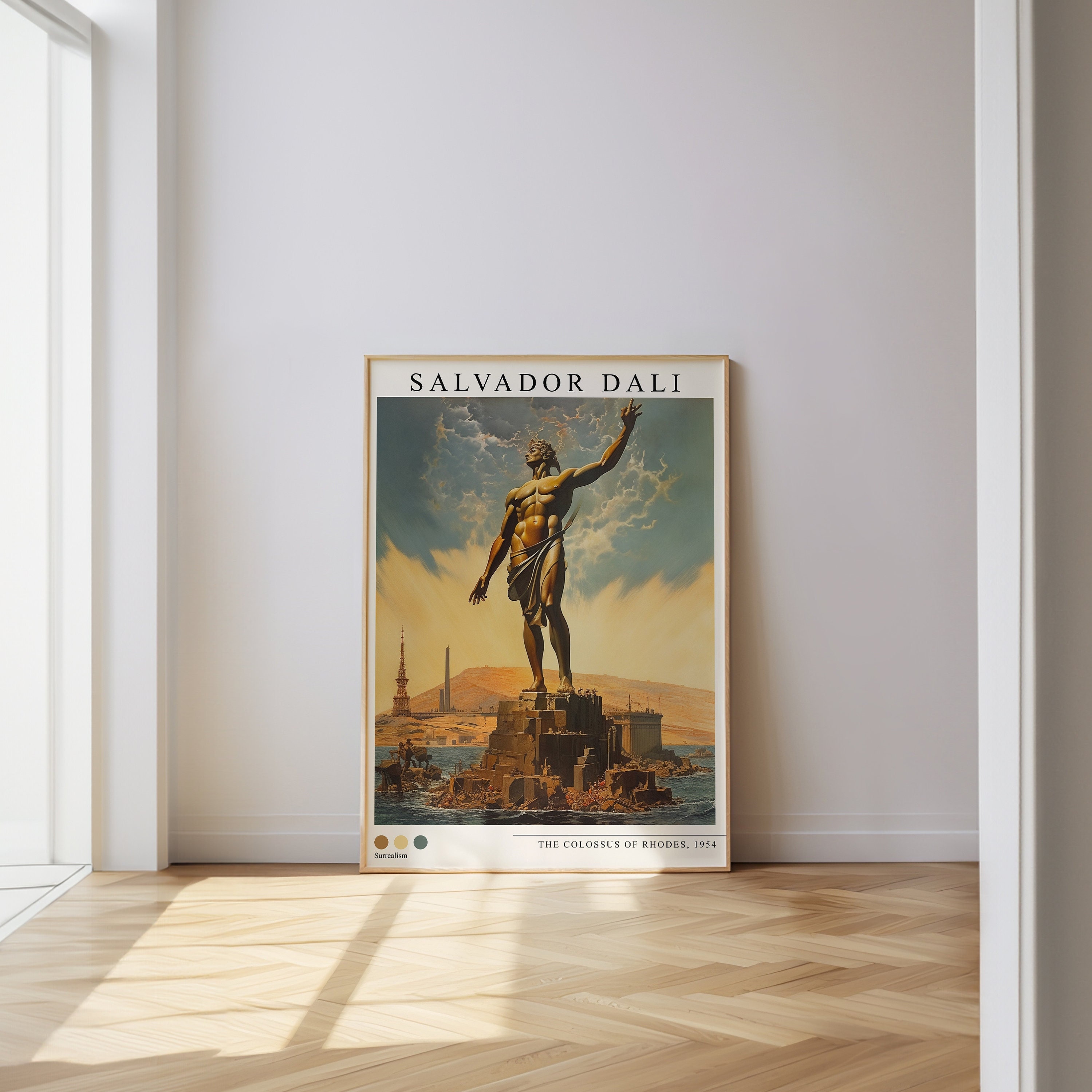 Salvador Dali, the Colossus of Rhodes, Salvador Dali Print, Dada
