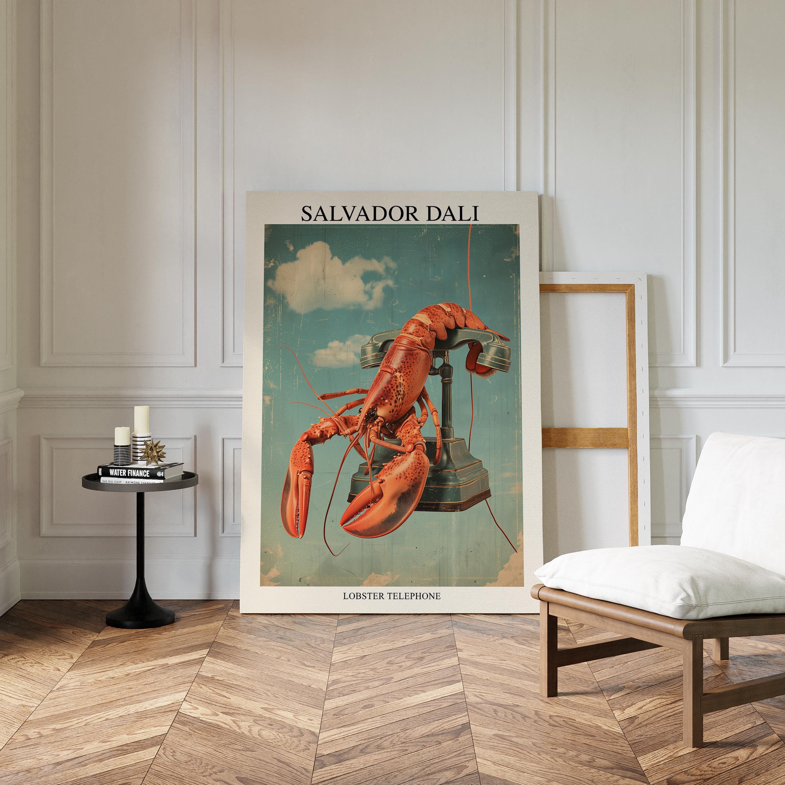 Lobster Telephone Salvador Dali Painting, Printable Wall Art