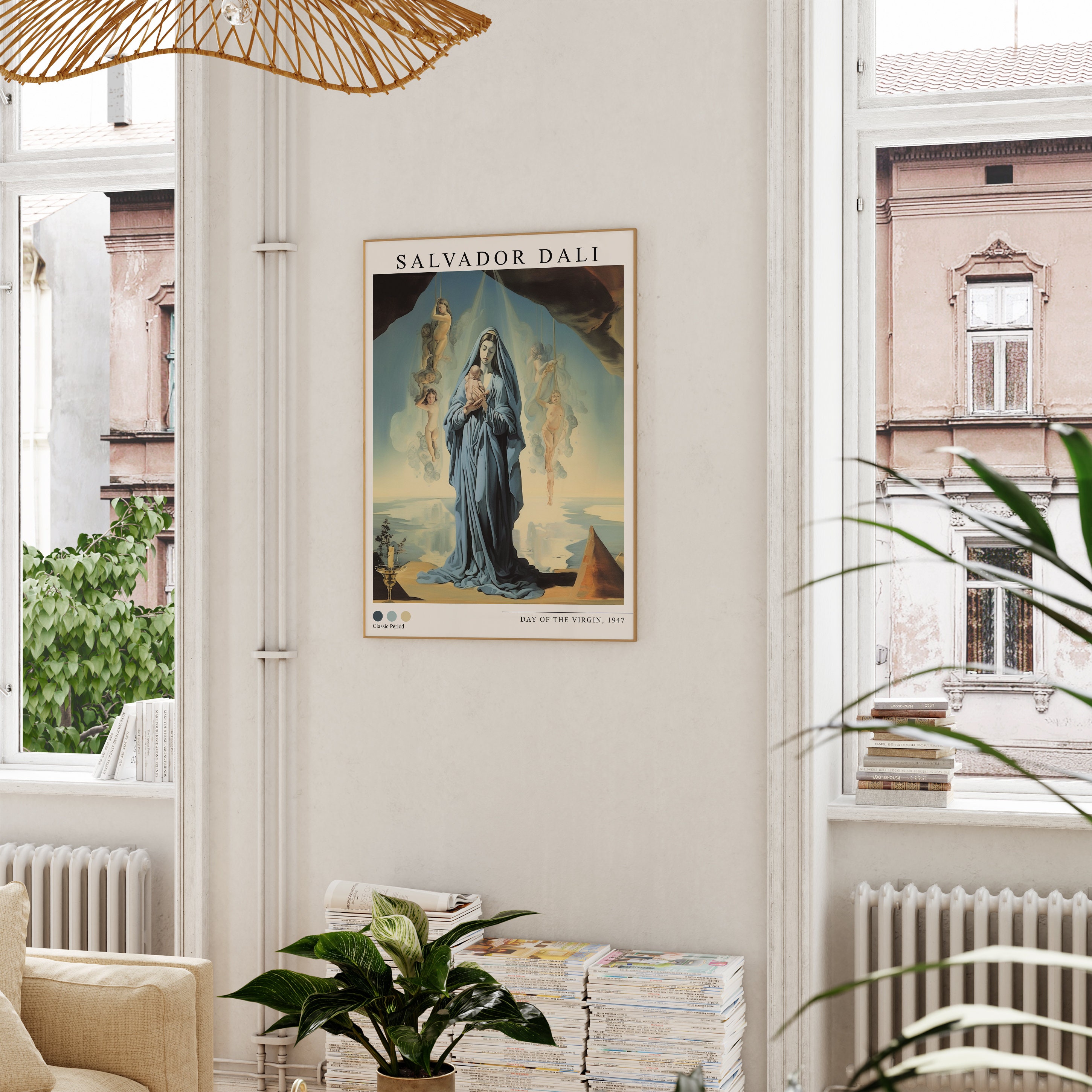 値下げ　サルバドール・ダリ　グアダルーペの聖母マリア？　279／300 サルバドール・ダリ『聖母マリアの日の絵画』、デジタルダウンロード