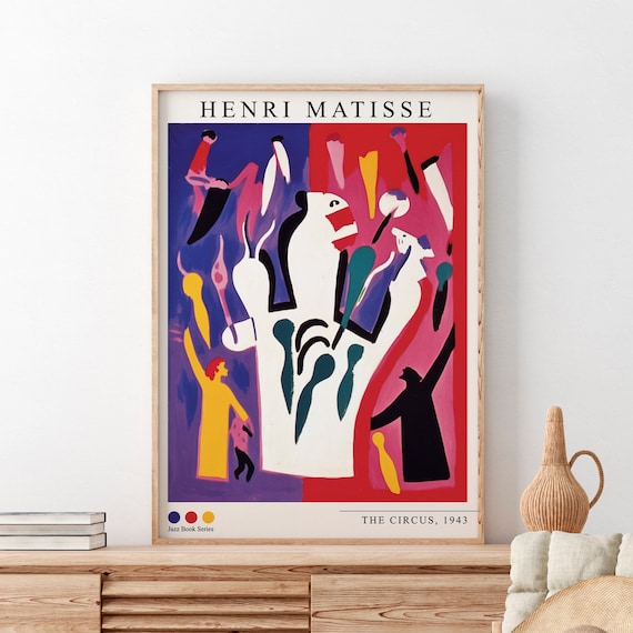 Henri Matisse Print, Circus Painting, Exhibition Poster, Digtal