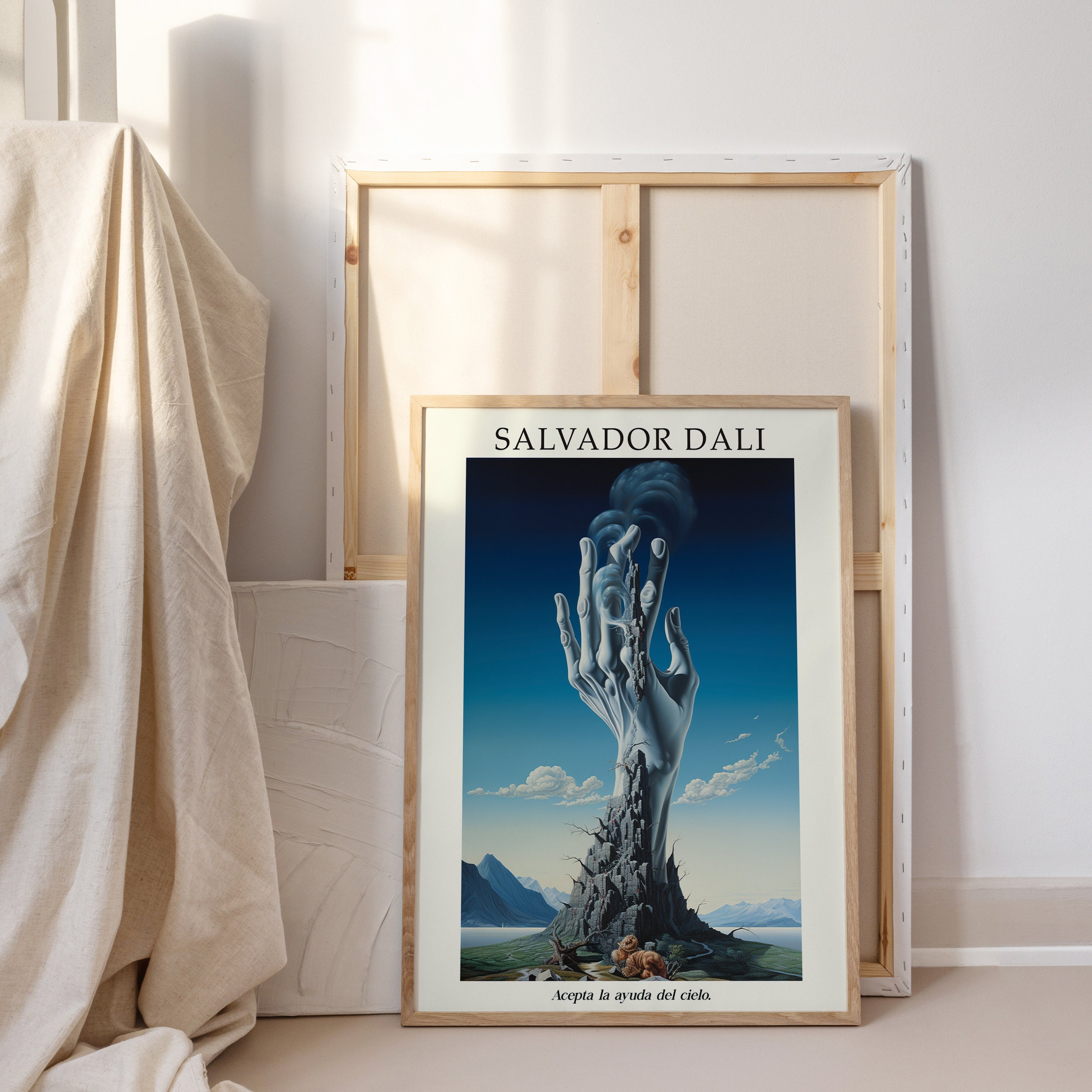 Salvador Dali, Reaching to Heaven, Salvador Dali Print, Surreal