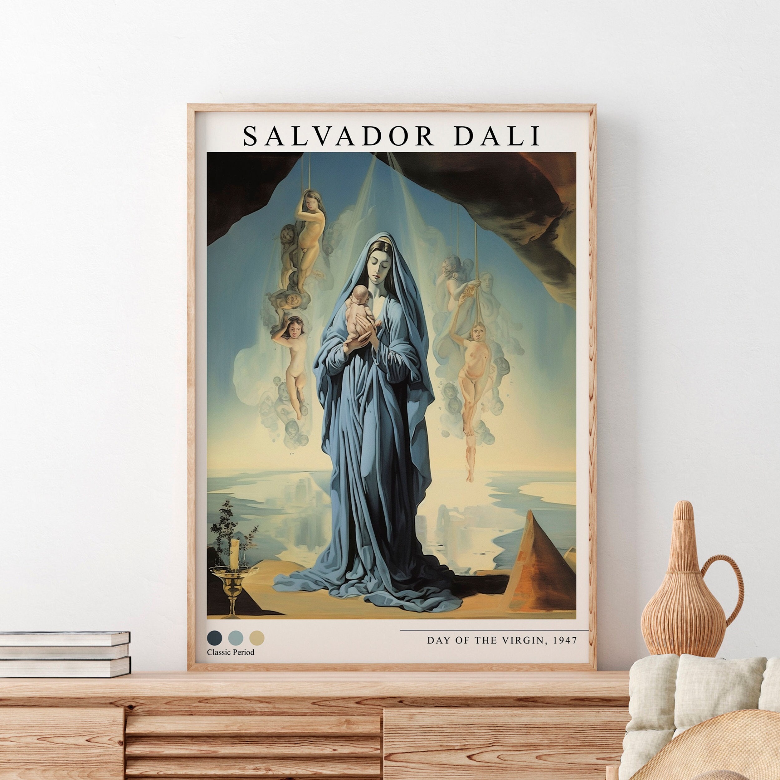 サルバドール・ダリ 「Port Lligatの聖母」 額装ポスター サルバドール・ダリ『ポルト・リガトの聖母』 買取価格相場