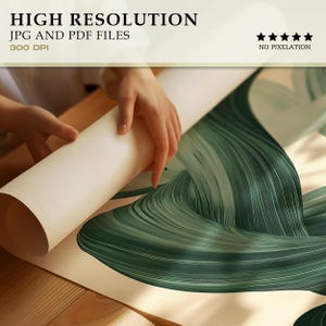 Sage Green Mid Century Modern Wall Art