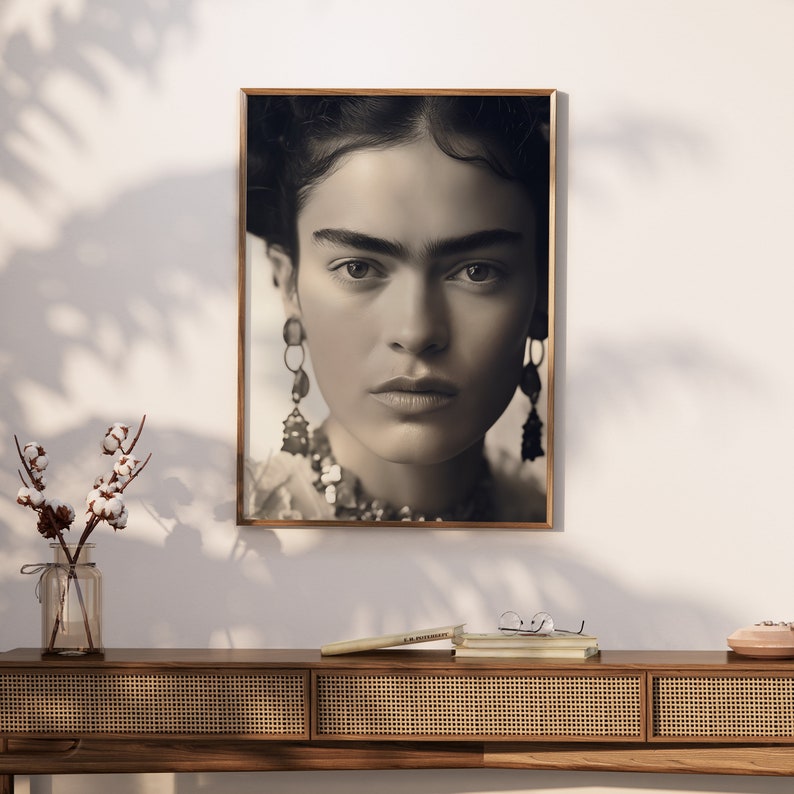 Unique Frida Kahlo Close-up Portrait, Frida Kahlo Photo, Frida Kahlos ...