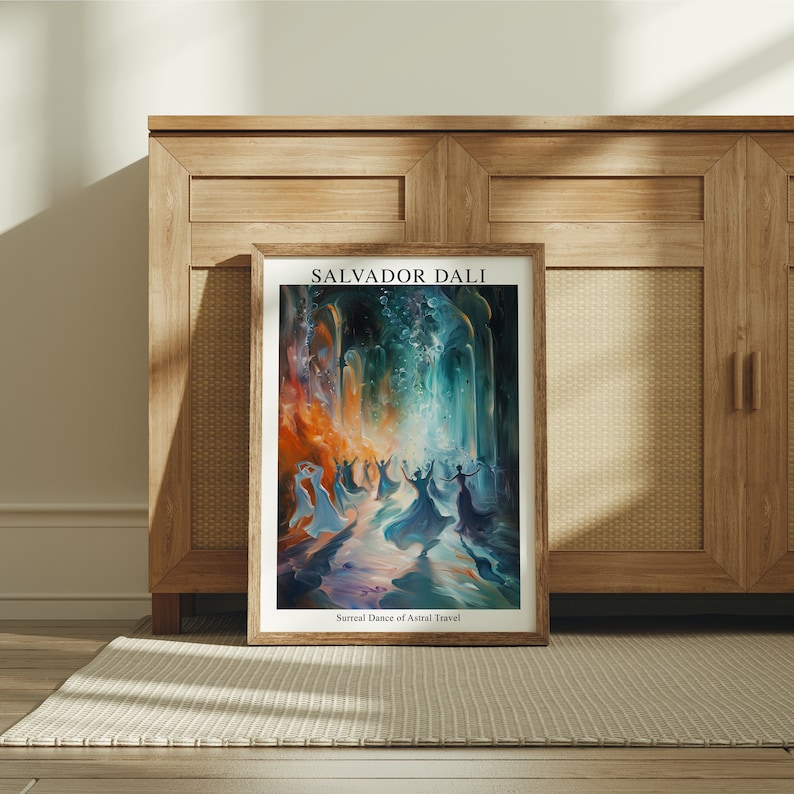 Salvador Dali Surreal Dance Poster, Surrealism Art