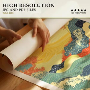 Juego de 100 impresiones de arte mural japonés, arte mural Japandi, póster japonés imprimible, juego de arte mural de galería, regalo de viaje a Japón imagen 6