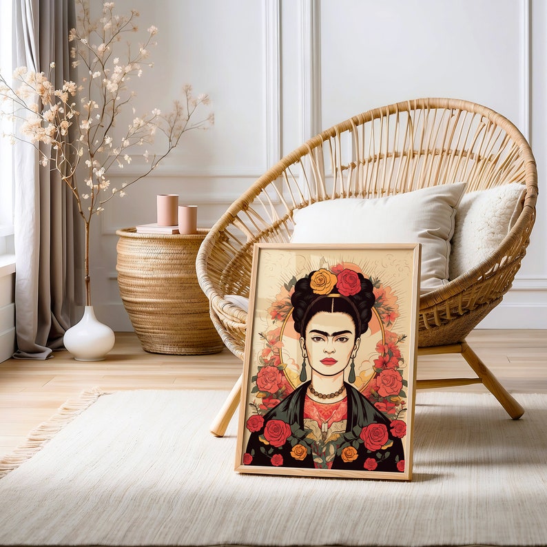 Frida Kahlo Portrait Digital Download, Frida Khalo, Frida Kahlo Print ...