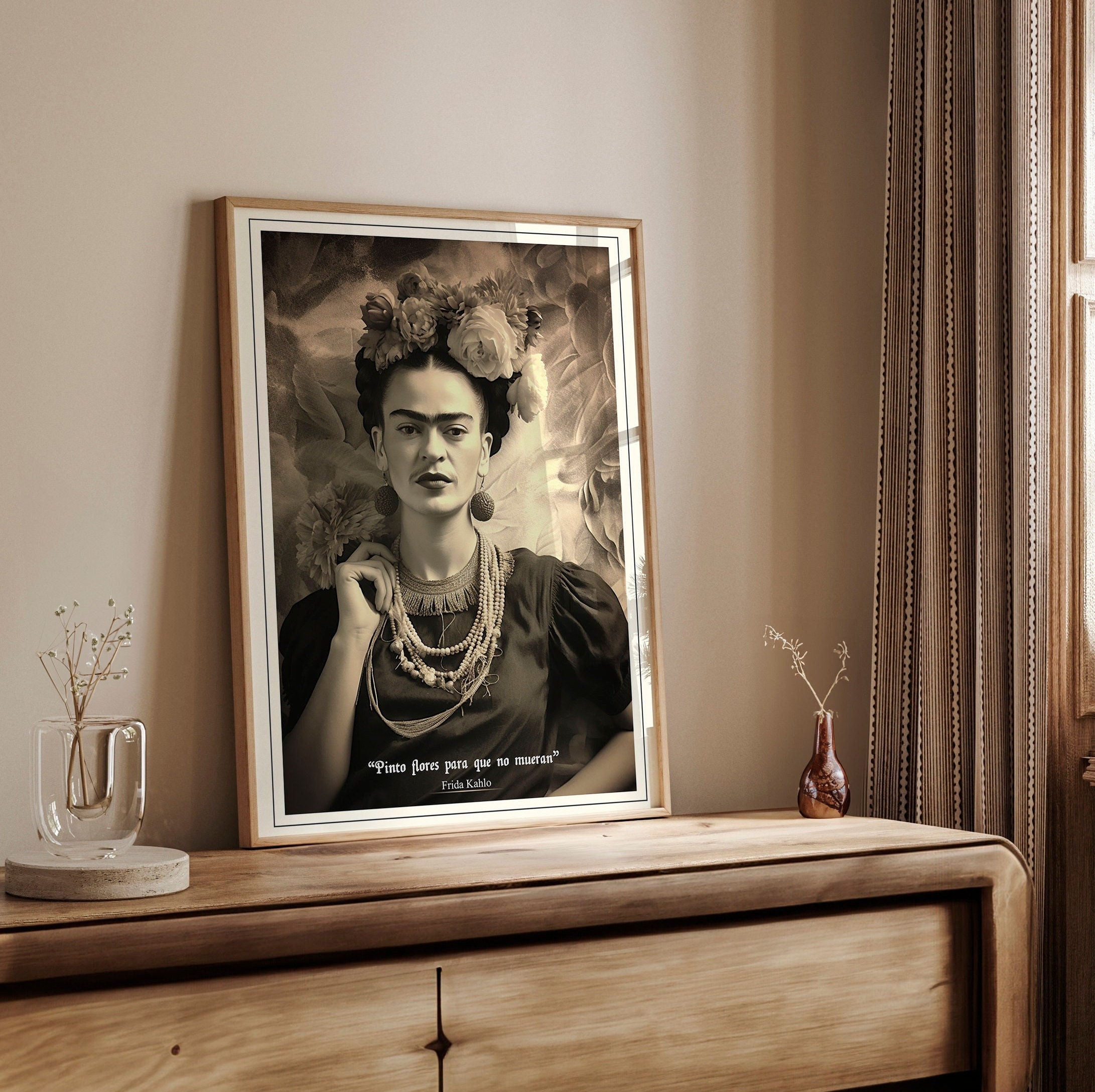 Frida Kahlo Feminist Art Print Inspirational Qute Digital - Etsy