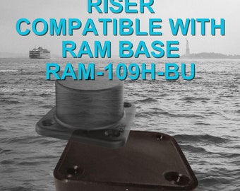 Elevador para base de montaje RAM RAM-109H-BU de 3/4" o puede seleccionar opciones de 1" o 2". Calidad hecha en EE. UU. por un pescador para pescadores.