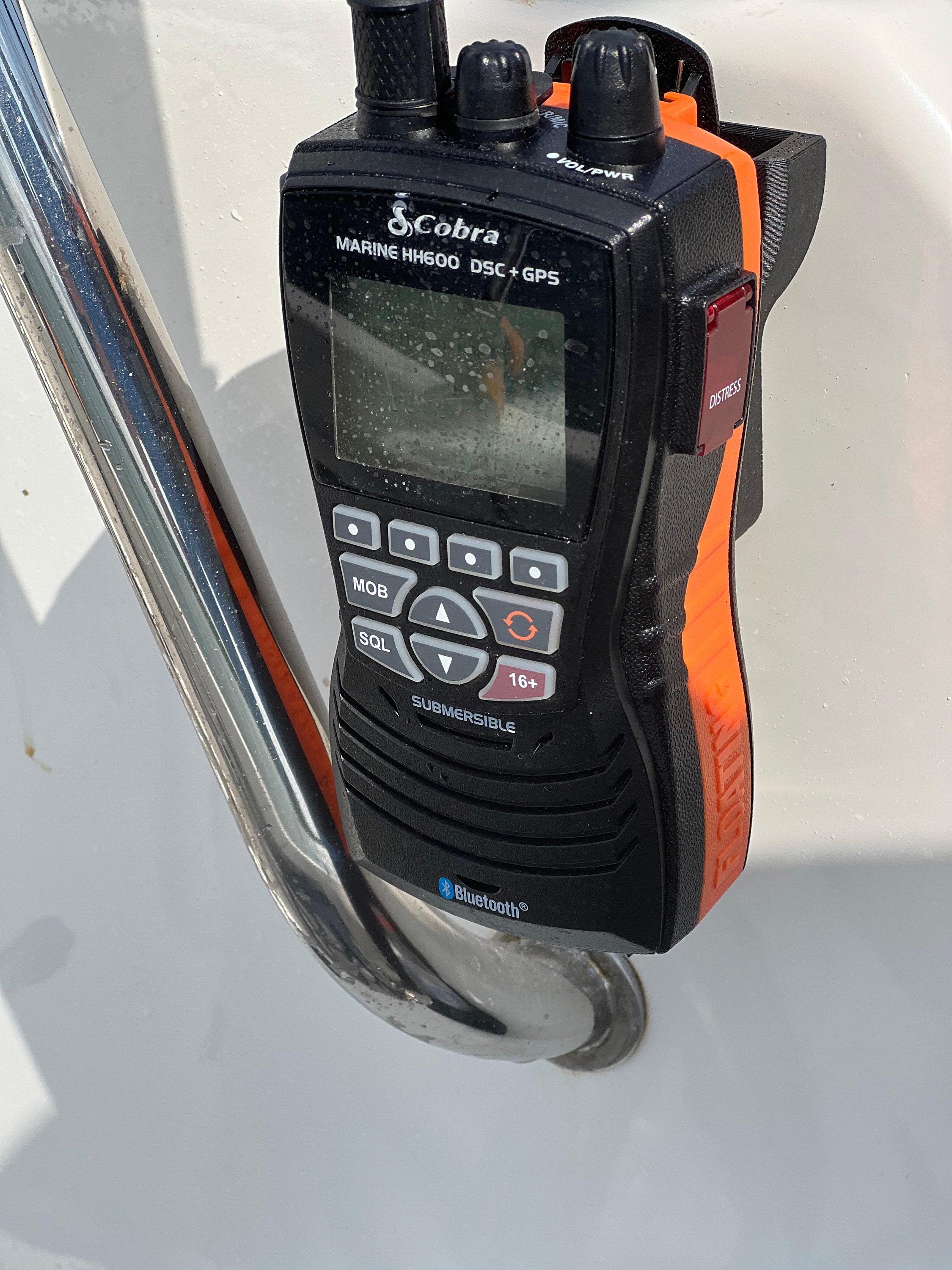 Handheld VHF Radio Holder Works With Cobra HH600 and Many Others That Have a Clip Size Within 1.