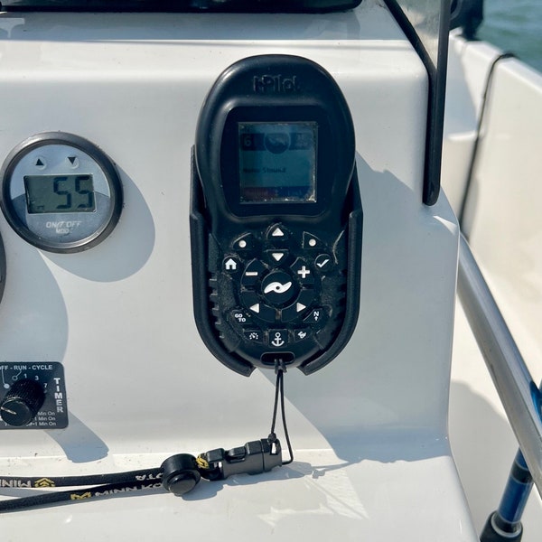 Minn Kota ipilot bluetooth trolling motor remote holder. Made in USA for fishermen by fishermen