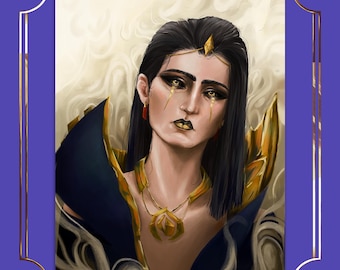 Black Rose LeBlanc Fine Art Print - League of Legends Fan Art