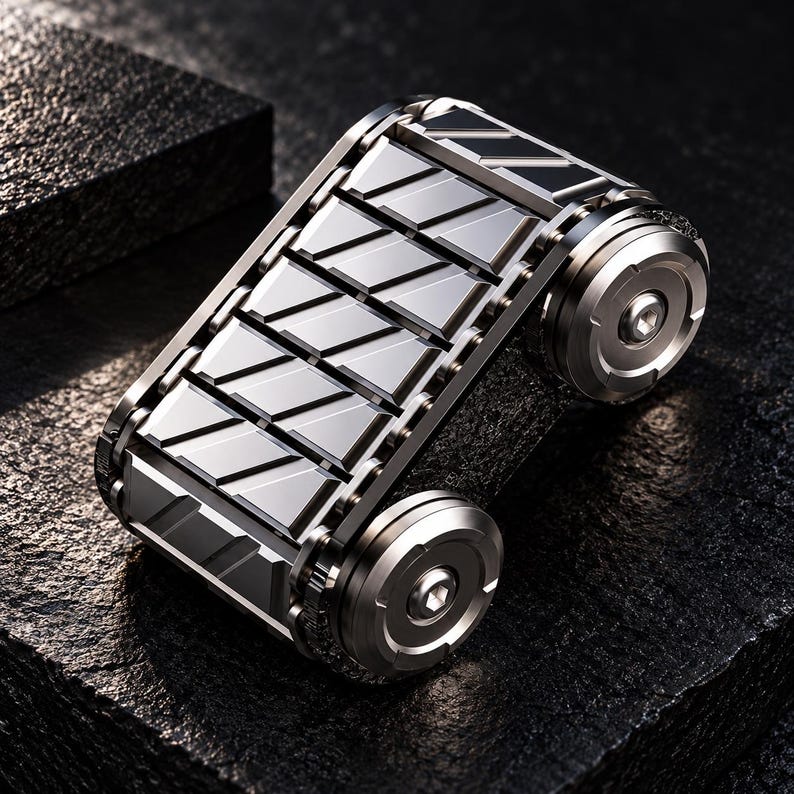 Metal Tank Fidget Roller, 125g Heavy Mechanical EDC Desk Toy, CNC Alloy ...