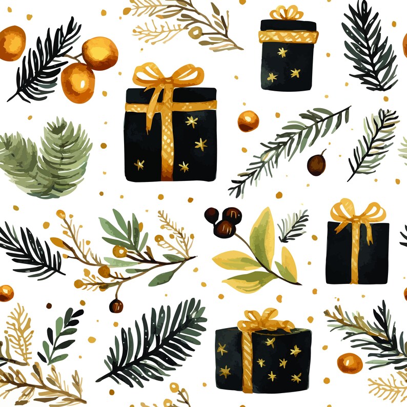 13 Christmas Patterns,seamless Patterns, Christmas JPG, Repeating ...