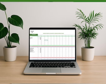 Massage Business Buchhaltung Tabelle | Income & Expense Tracker für Therapeuten