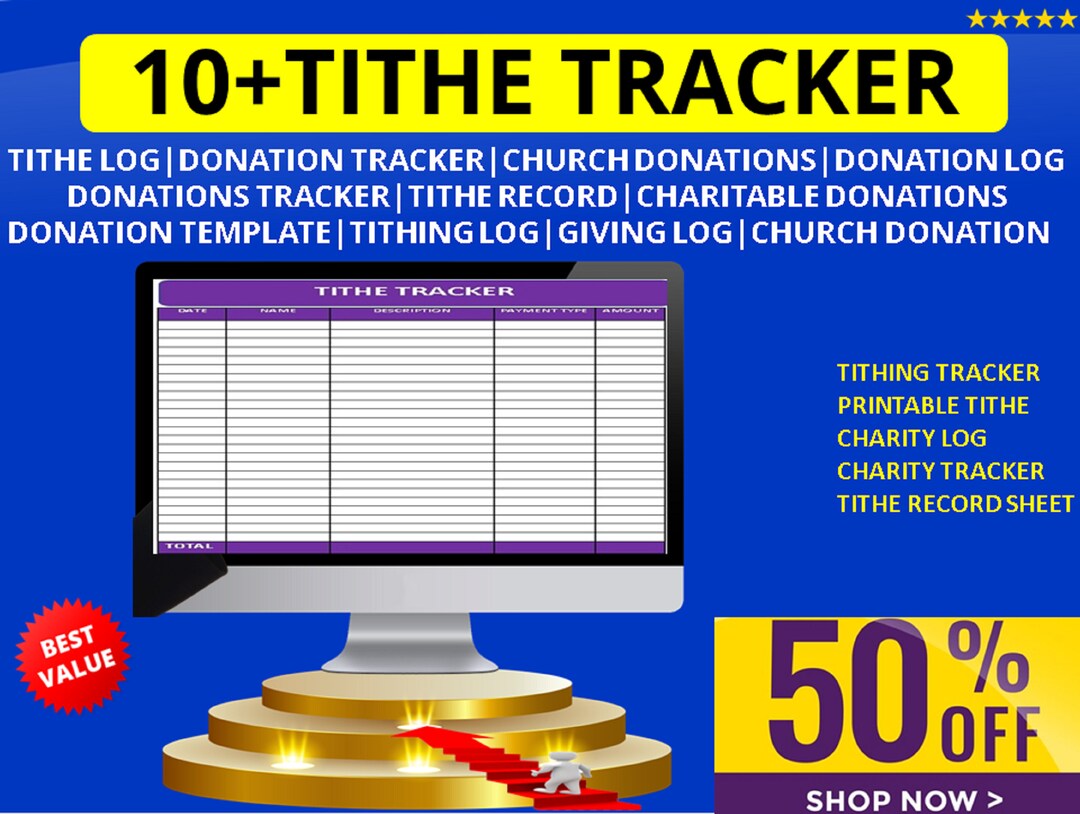 Offering Tracker Contribution Tracker Tithes and Offerings Tithe and ...