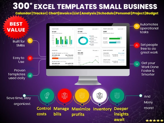 Effortless Small Business Bookkeeping Template: Excel Spreadsheet for  Streamlined Accounting, Expense Tracking, and Sales Insights Templates -  Etsy