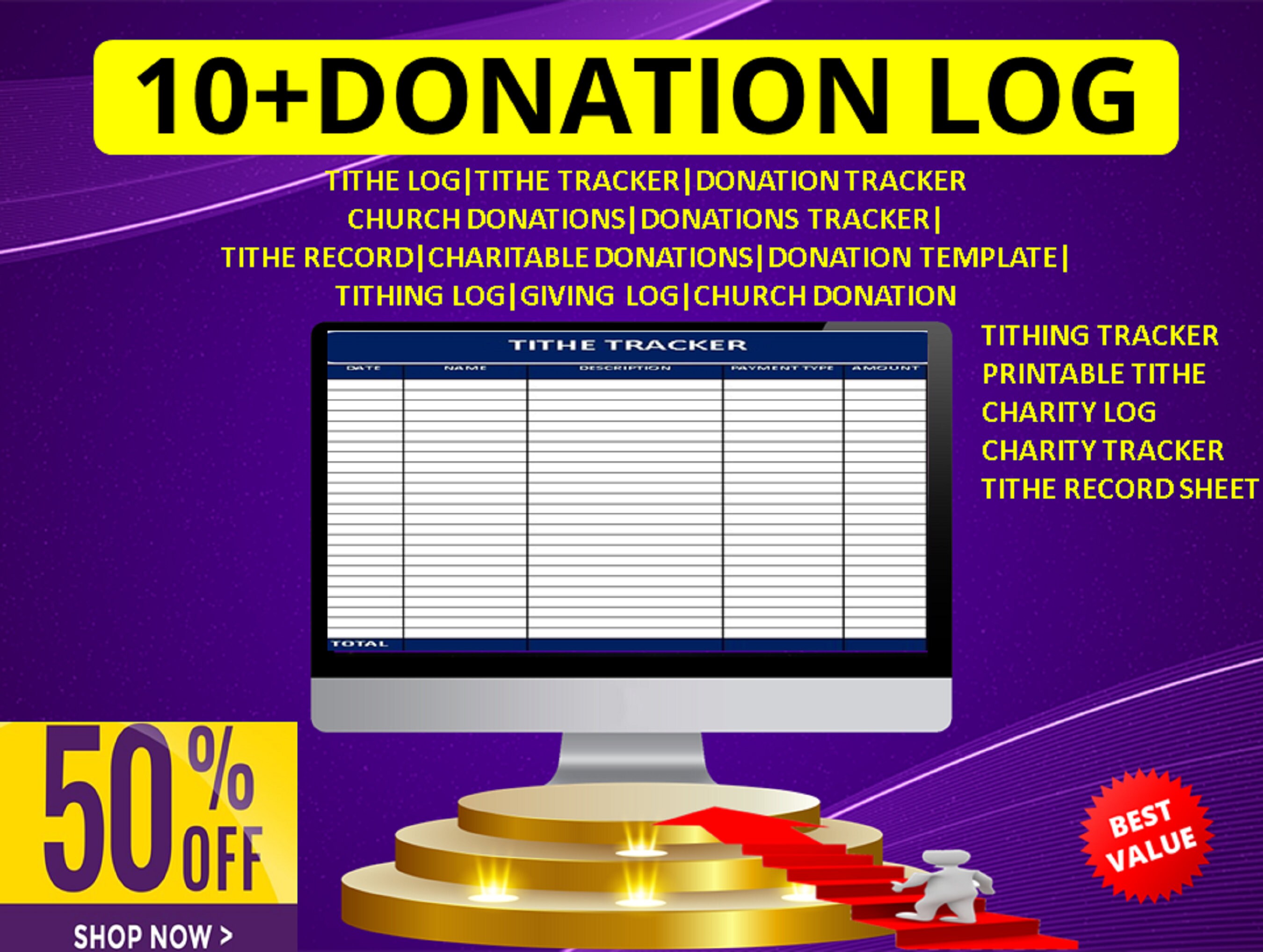 Contribution Tracker Offering Tracker Tithes and Offerings Tithe and ...