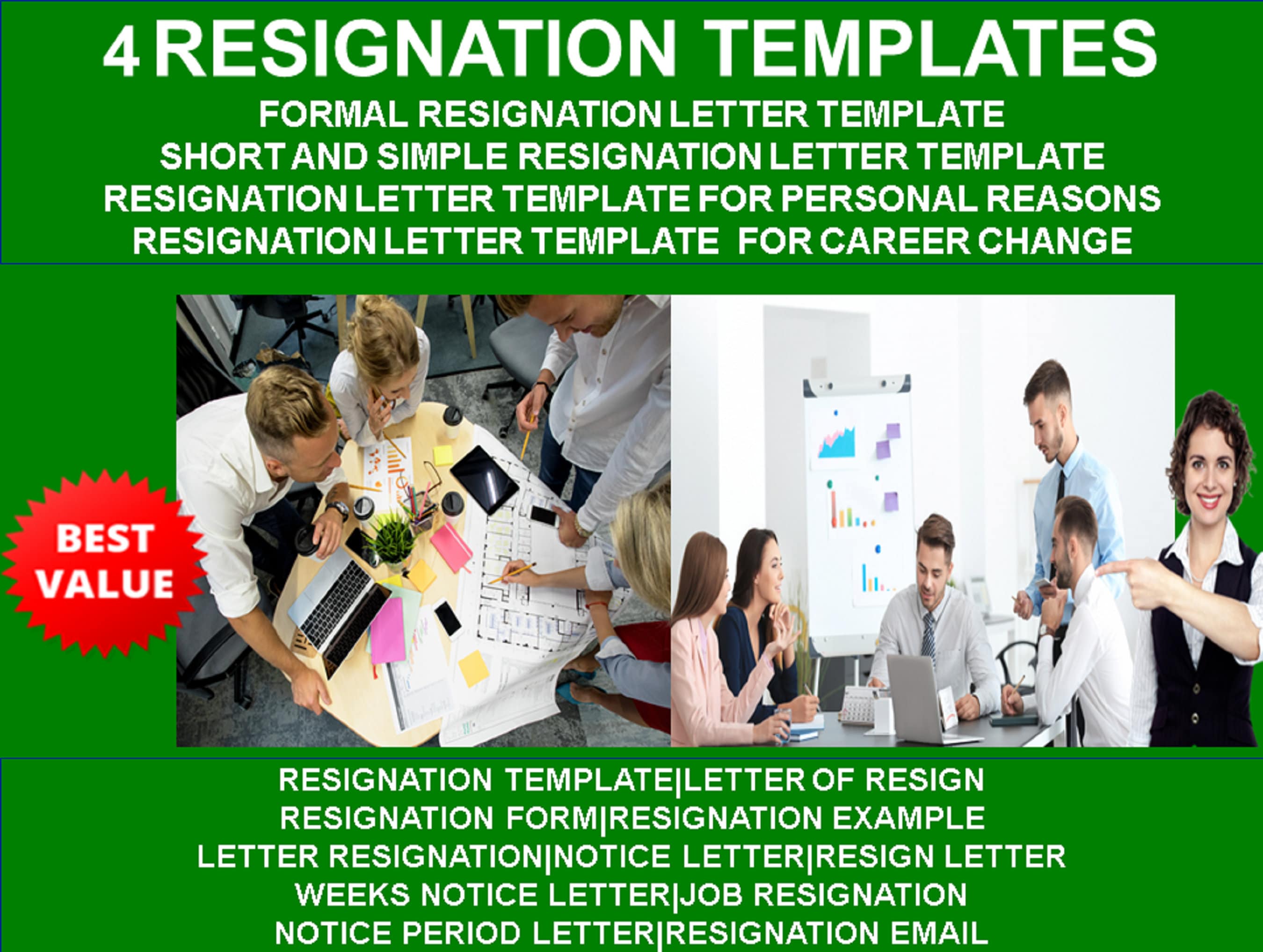 Simple Resignation Letter With Notice Period