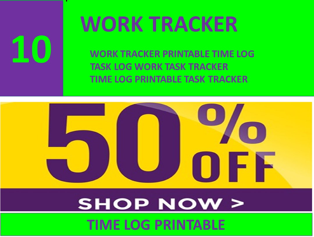10 Work Tracker Log Template Tracker Printable Time Task Work Task 