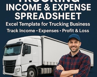 Trucking Income & Expense Spreadsheet (Excel)