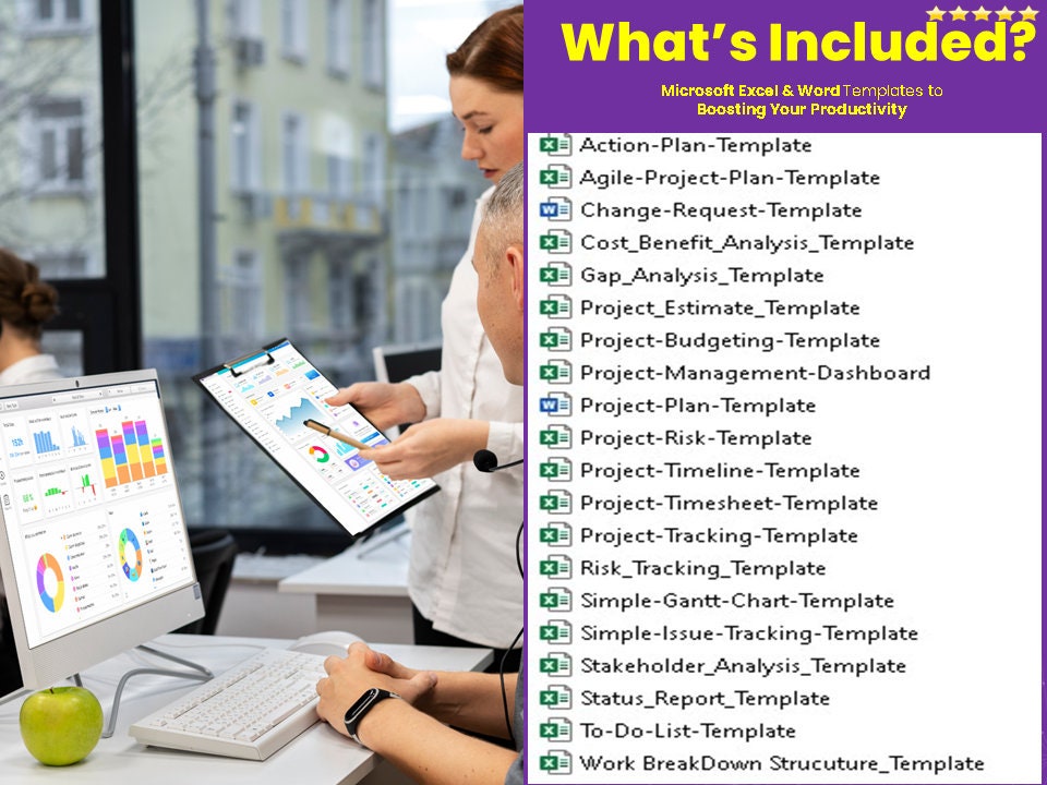 Project Management Excel Templateproject Templateproject Plannerproject