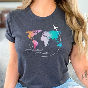 Traveler Shirt, Travel Gift, Vacation Shirt, Travel Lover, World Map Shirt, Airplane Mode Shirt, Exchange Student, Wanderlust, Adventure Tee