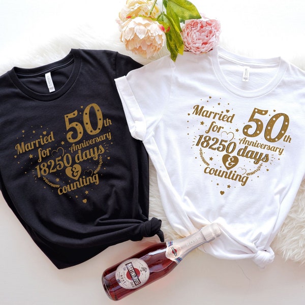 50th Wedding Anniversary Shirt, Anniversary Gift For Couple, 50th Anniversary Gift, 50 Years Together Shirt, We Are Golden Together 50 Years