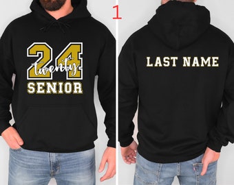 Customized Class of 2024 Hoodie, Personalized Senior Crewneck, Senior 2024 Sweatshirt, Custom Name Graduation Gift, Graduation Party Sweat