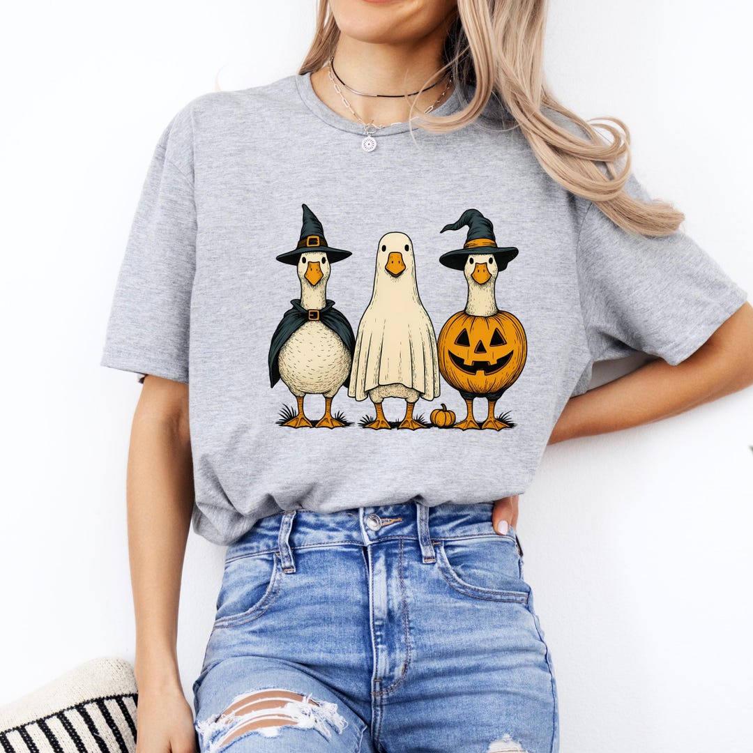 Boo Ghost Goose Shirt, Halloween Goose Shirt, Skeleton Goose Shirt ...