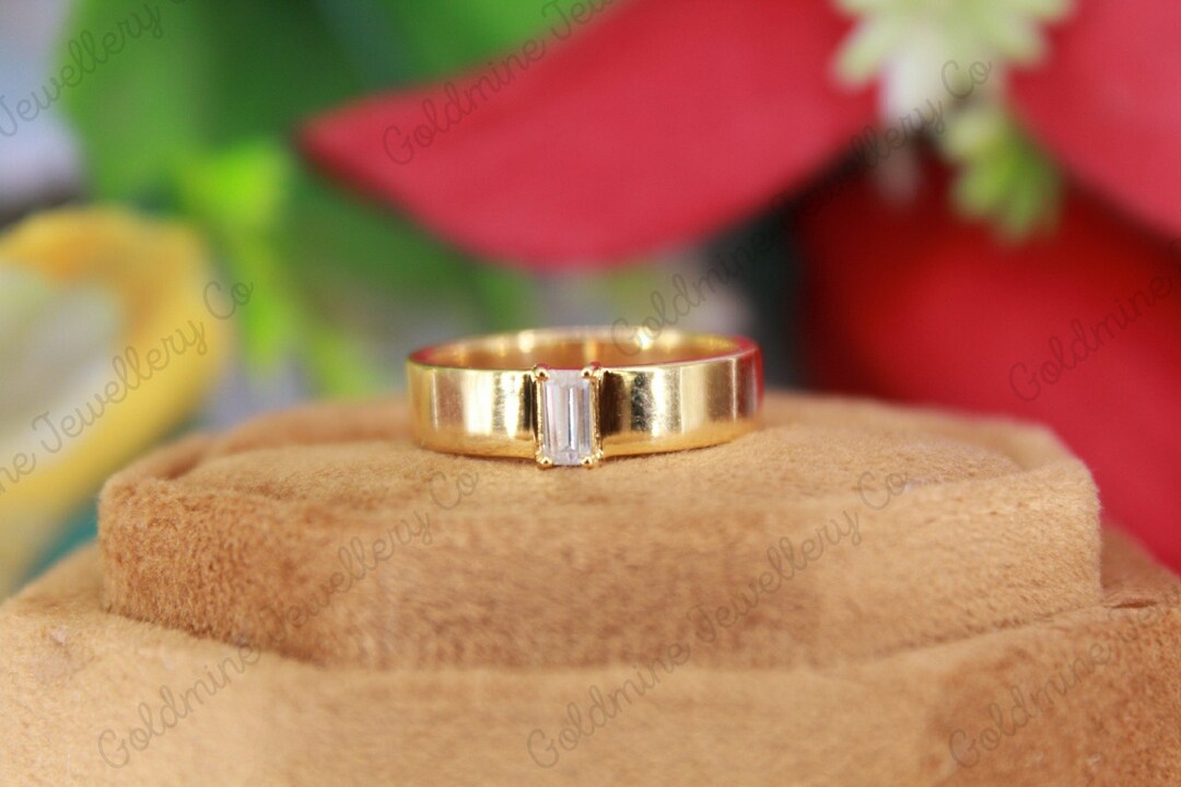 Oneofakind This Bold Ring Has Unique Emerald Cut Simulated Etsy