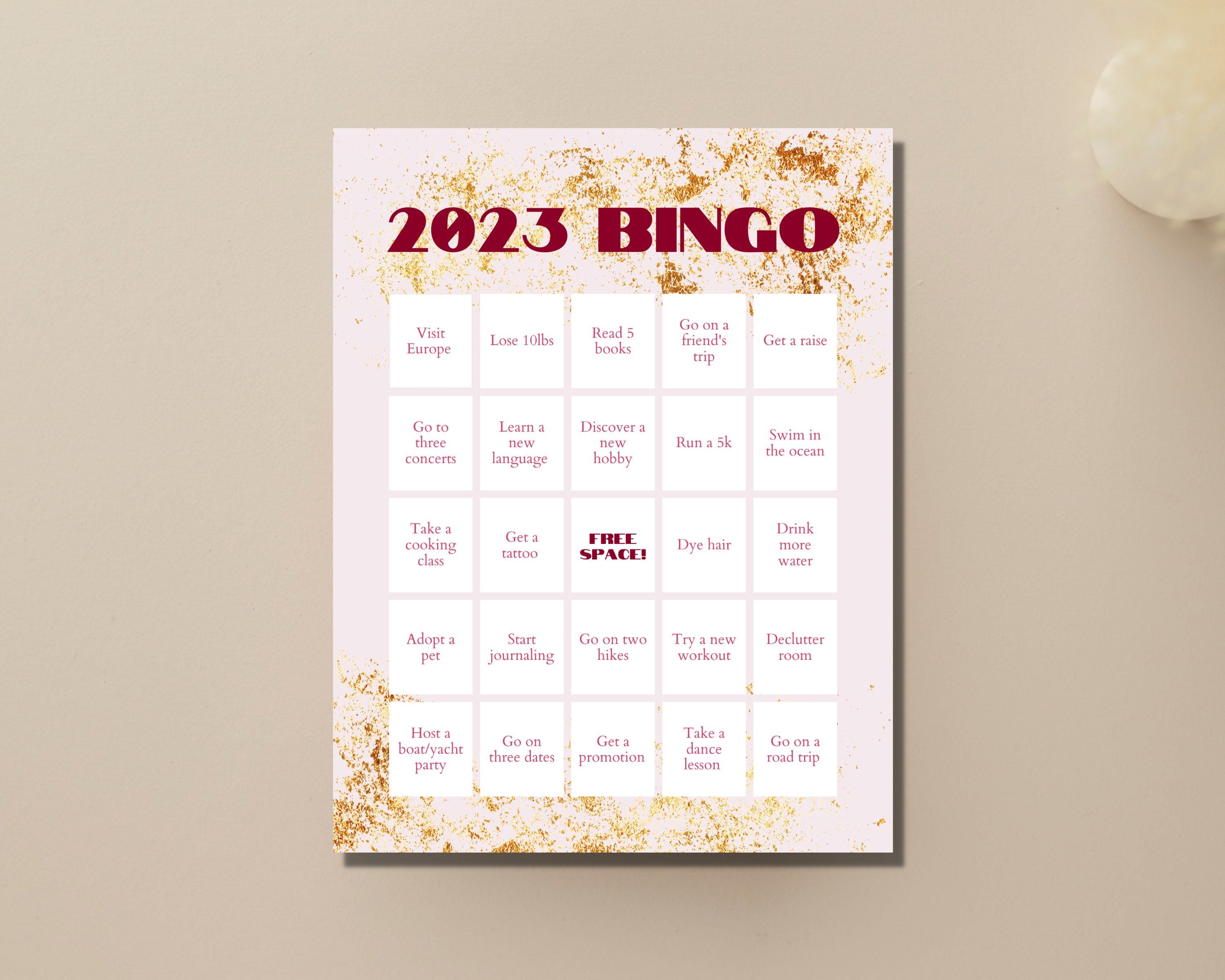 2023 Goals Bingo New Years Resolution Bingo 2023 Bingo Goals Bingo New Years Bingo Card 2023 Goals Bingo New Years Resolution Bingo 2023 Bingo Goals Bingo New Years Bingo Card