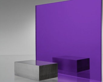 Acrylic Mirror - Purple 1020 | Laser Cutting | Jewelry | Etching | Engraving | Decor