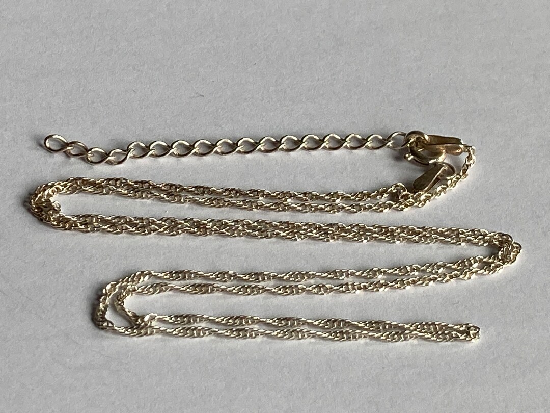 Stunning Vintage Sterling Silver Twisted Chain Link Necklace Etsy UK
