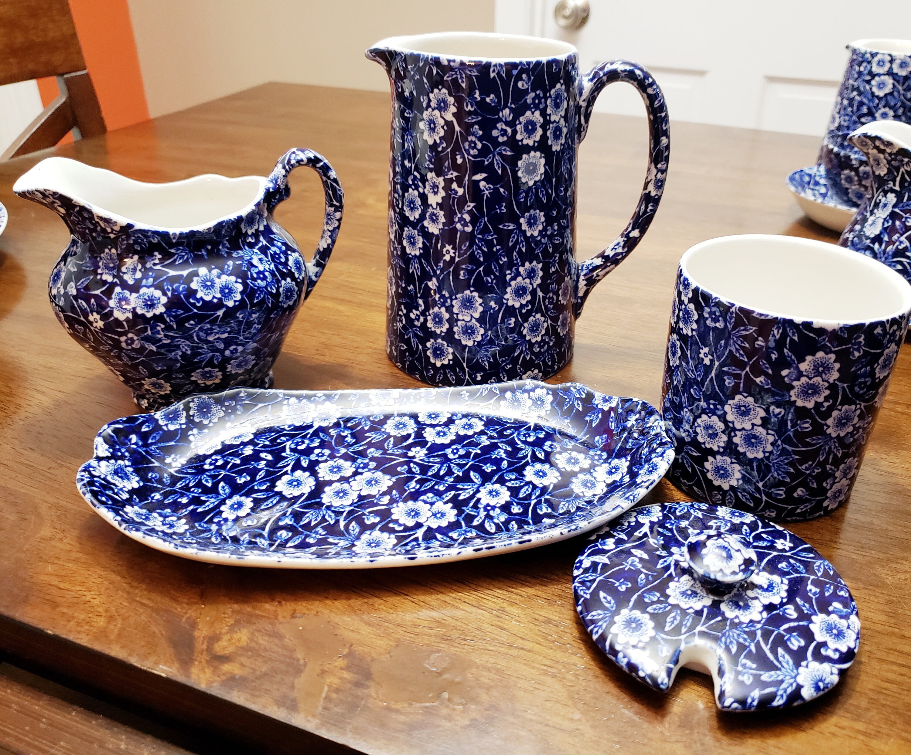 burleigh polka dot & rose マグ・プレートset burleigh polka dot & rose マグ・プレートset