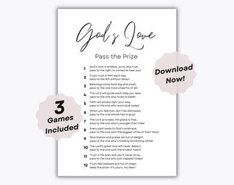 3 Giochi di passaggio del premio dell'amore di Dio - Il percorso di Dio - Benedizione di Dio - Dio passa il dono - Gioco di scambio dei doni della chiesa - Gioco a premi della scuola domenicale