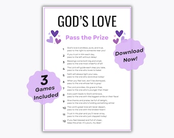 3 Giochi di passaggio del premio dell'amore di Dio - Il percorso di Dio - Benedizione di Dio - Dio passa il dono - Gioco di scambio dei doni della chiesa - Gioco a premi della scuola domenicale