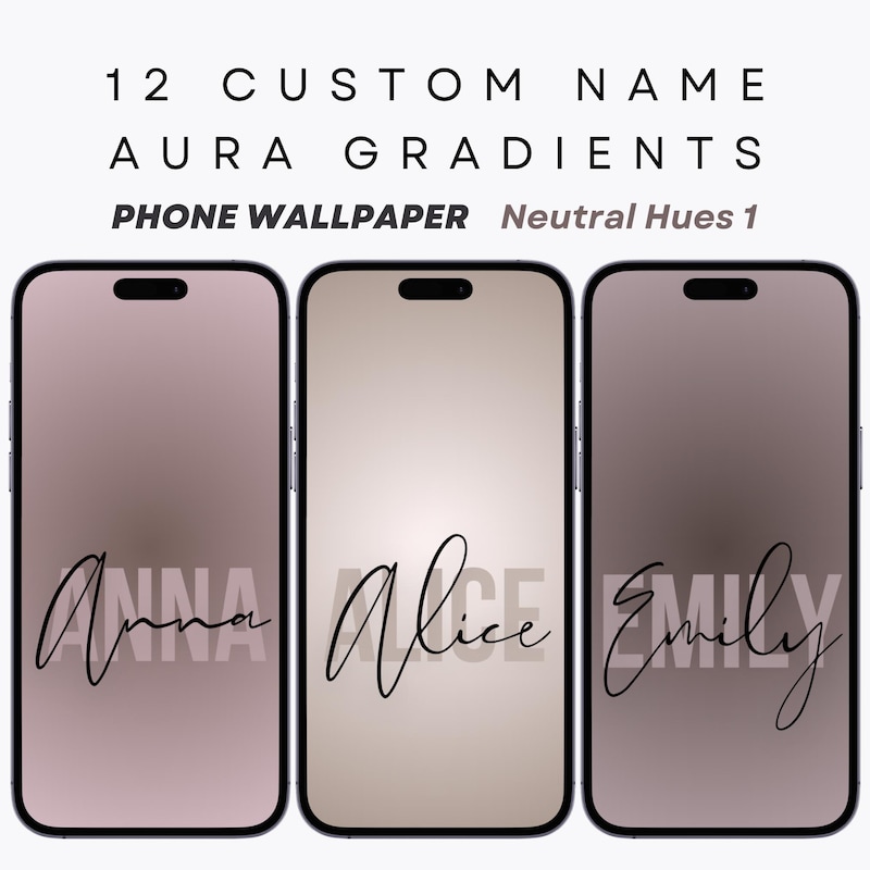 Personalized name wallpaper etsy