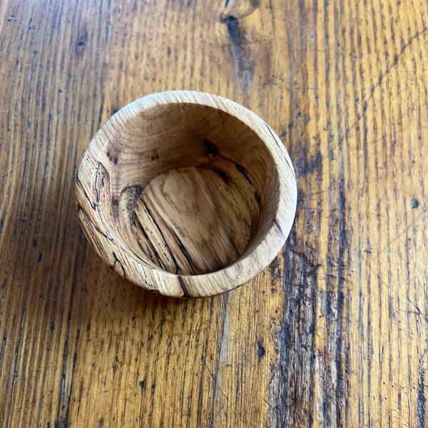 Tiny bowl in Chestnut Oak