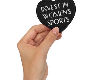 Invierta en el deporte femenino - Parche bordado