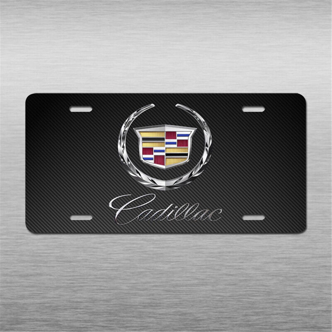 Cadillac License Plate XT5 XT4 CT5 CT4 ESCALADE Black Aluminum Car Tag