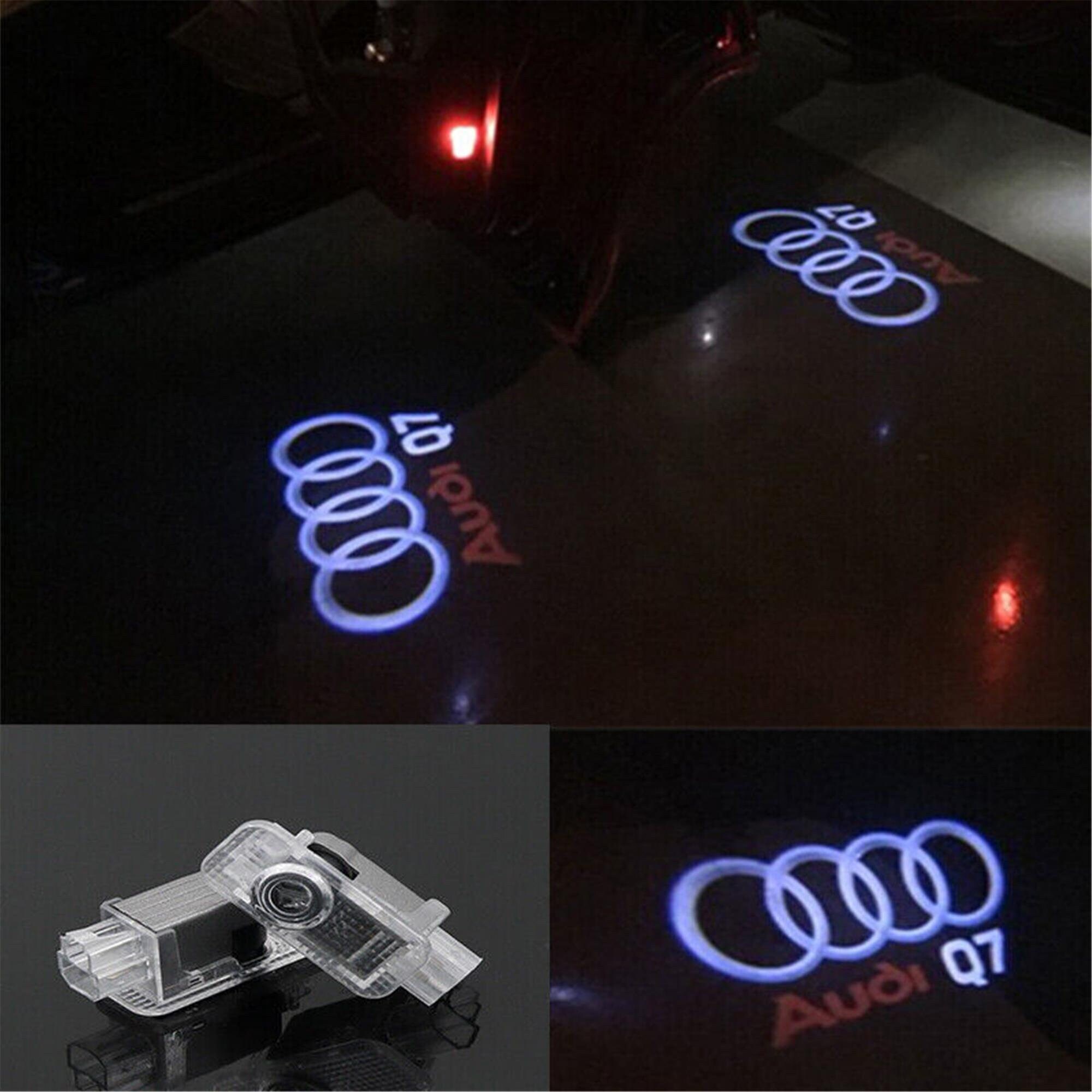 2pcs Ghost Logo Laser Projektor Tür unter Pfütze Lichter für A4 A3 A6 C5 Q7  Q5 A1 A5 80 Tt A8 Q3 A7 R8 Rs B6 B7 B8 S3 S4