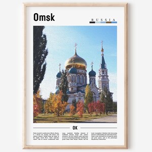 Omsk Poster, Omsk Print, Omsk Wandkunst, Europa Foto, Europa Poster, Europa Druck, Reise Poster