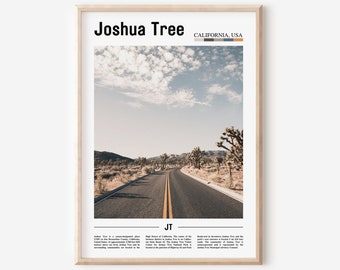 Joshua Tree Poster, Joshua Tree Print, Joshua Tree Wall Art, Minimal Travel Print, Minimal City Poster, Oil Painting Poster