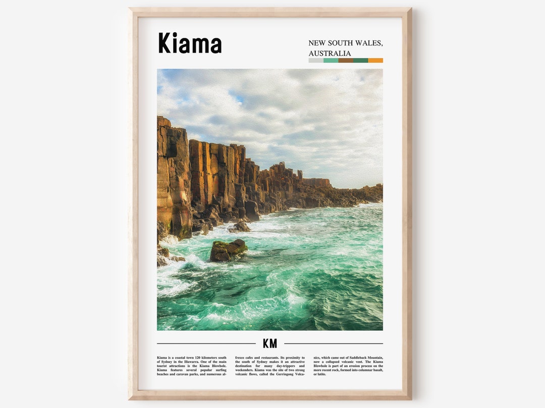 Kiama Print, Kiama Poster, Kiama Wall Art, Oil Painting Poster