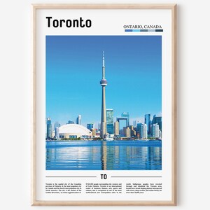 Toronto Print, Toronto Poster, Toronto Wandkunst, Ölmalerei Poster, bunte Stadt Print, Stadt Kunstwerk, Reise Kunstwerk, Reise Wandkunst
